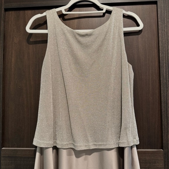 Arianna By Rachel Kaye Gold Floor Length Dress Gown STUNNING! - Picture 2 of 5